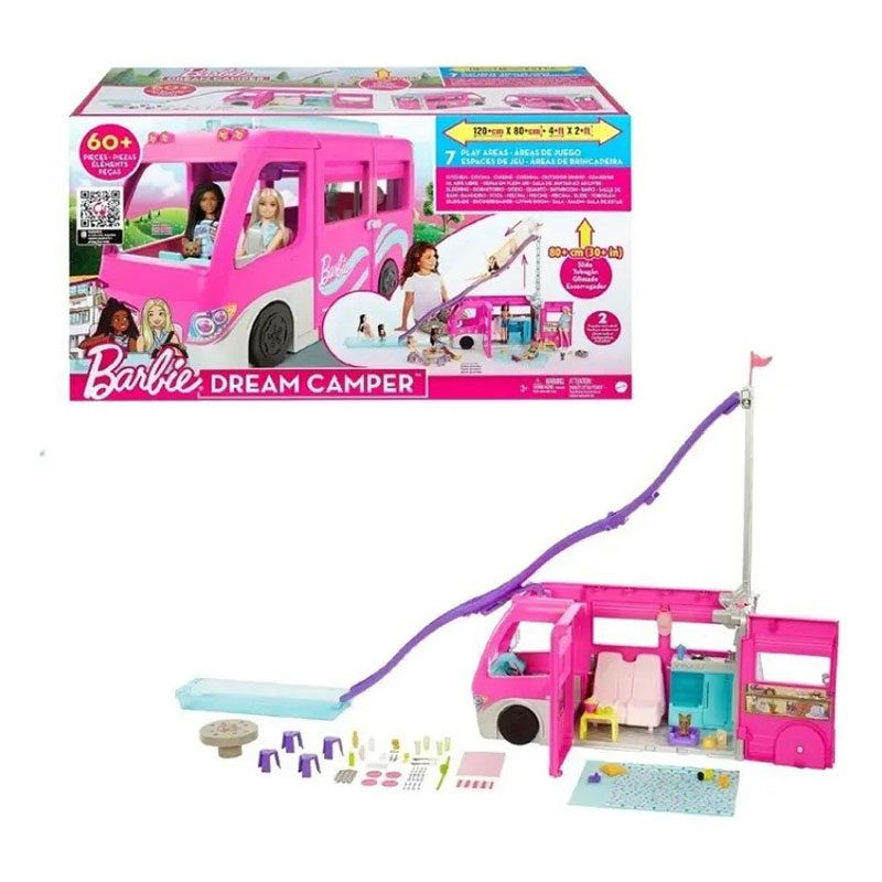 Barbie Caravana Dreamcamper Cámper De Los Sueños Original Rosa Chicle