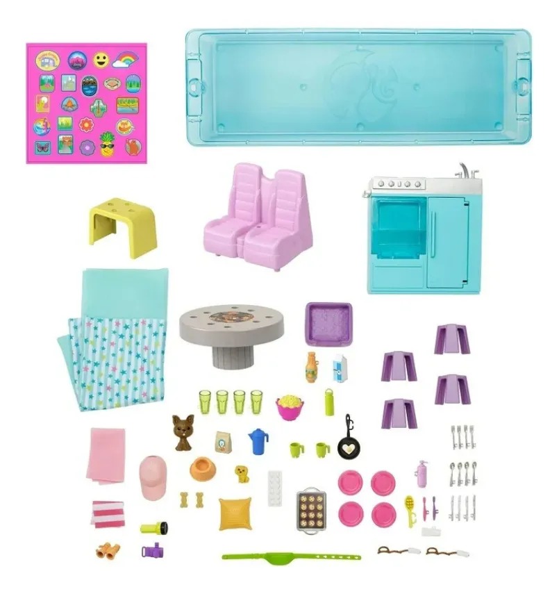 Barbie Caravana Dreamcamper Cámper De Los Sueños Original Rosa Chicle