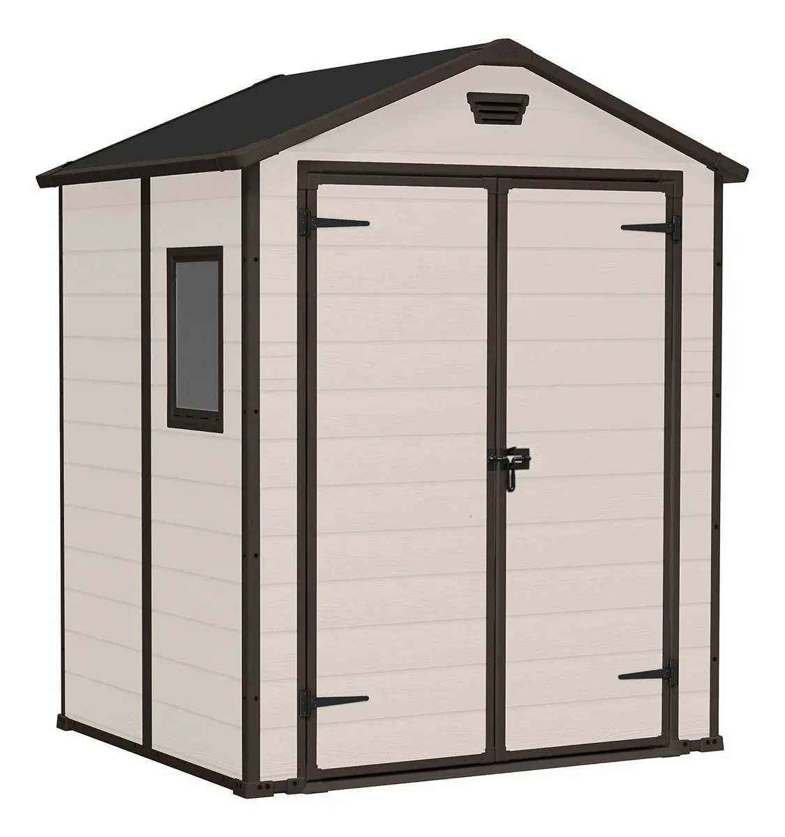 Cobertizo Exterior De Jardin Keter Manor 6x5 Color Beige
