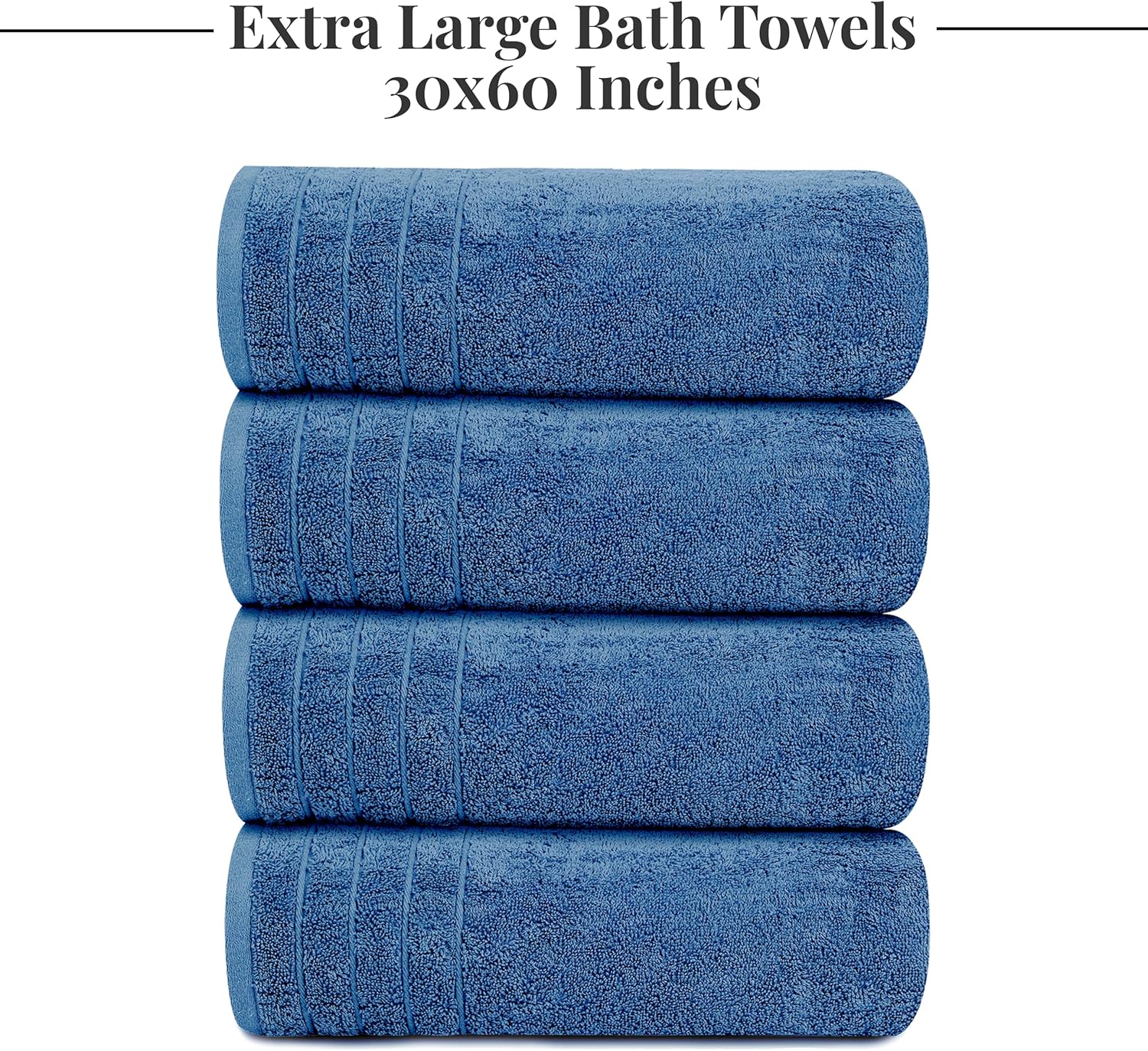 Toallas de baño extragrandes Tens Towels de 76 x 152 cm, 100 % algodón, más grandes y ligeras, de secado rápido, ligeras, súper suaves y absorbentes, perfectas para el baño.