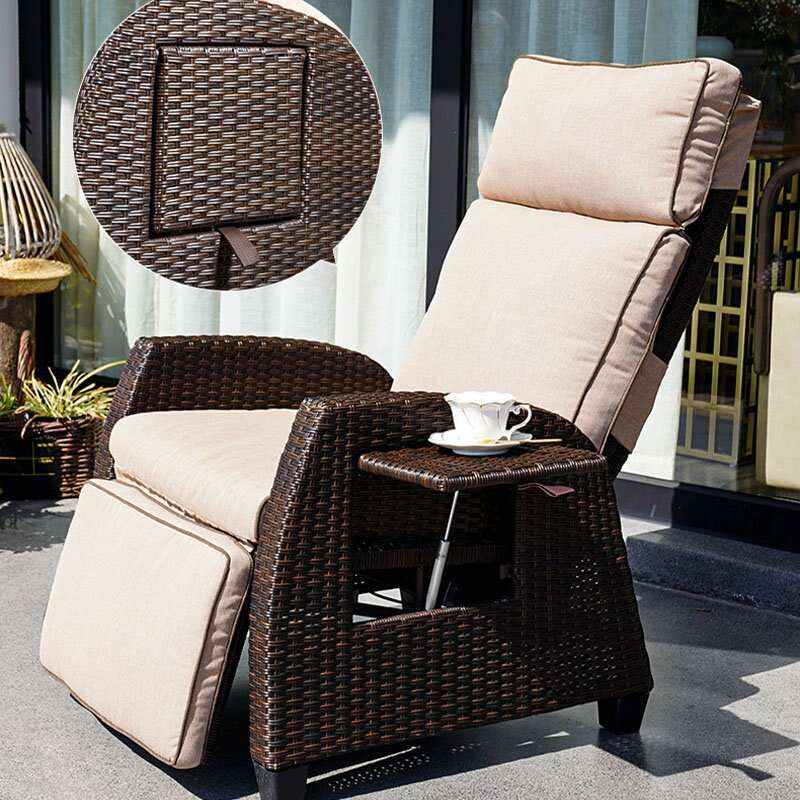 El Sillón Reclinable Impermeable Para Exteriores