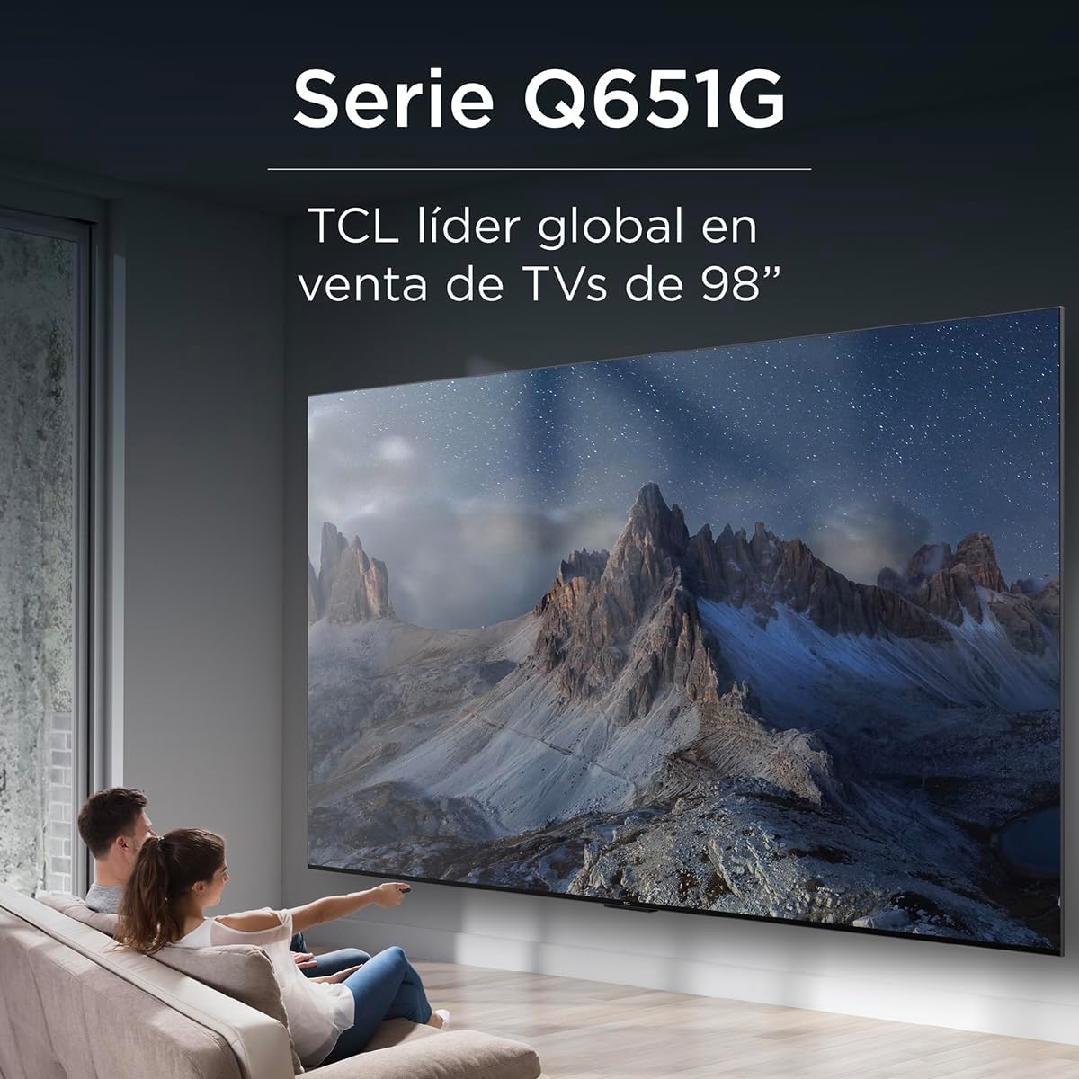 TCL Smart TV Pantalla 55" 55Q650G Google TV QLED Compatible con Alexa