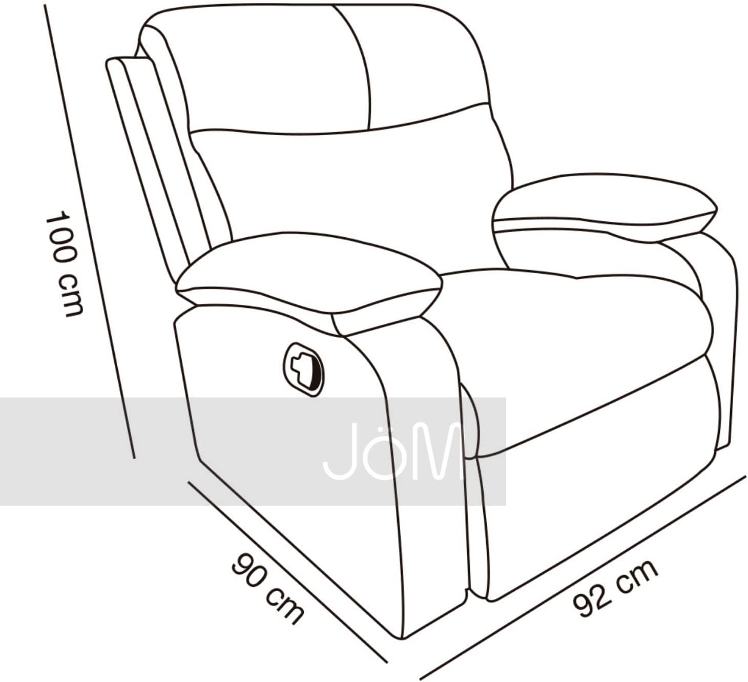 Sillón reclinable Modelo Belli (Oxford) by JÖM-trapo