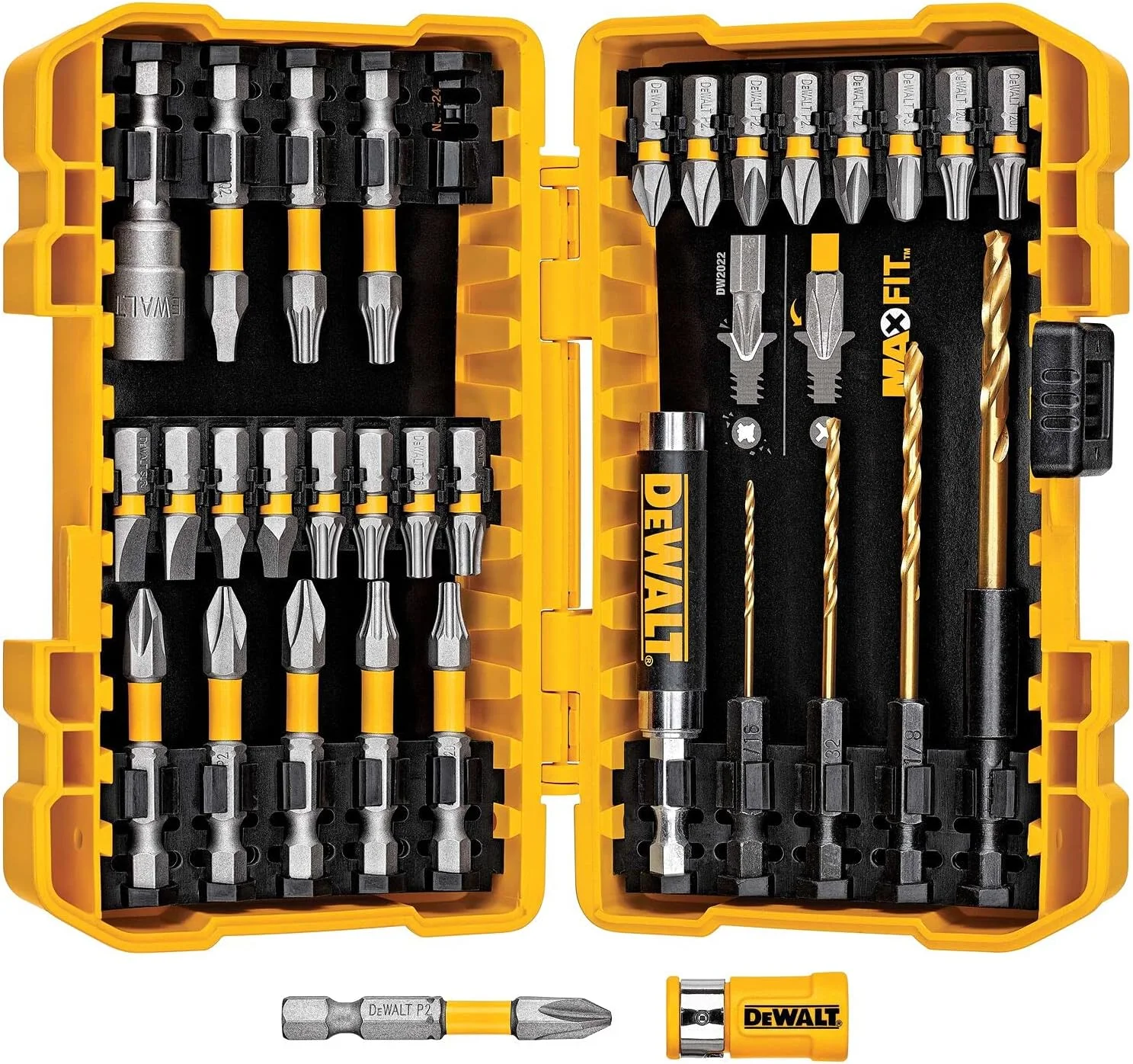 Dewalt Juego de herramientas mecánicas + Kit Taladro Atornillador y Llave de Impacto Inalámbrico 20V MAX* DCK240C2
