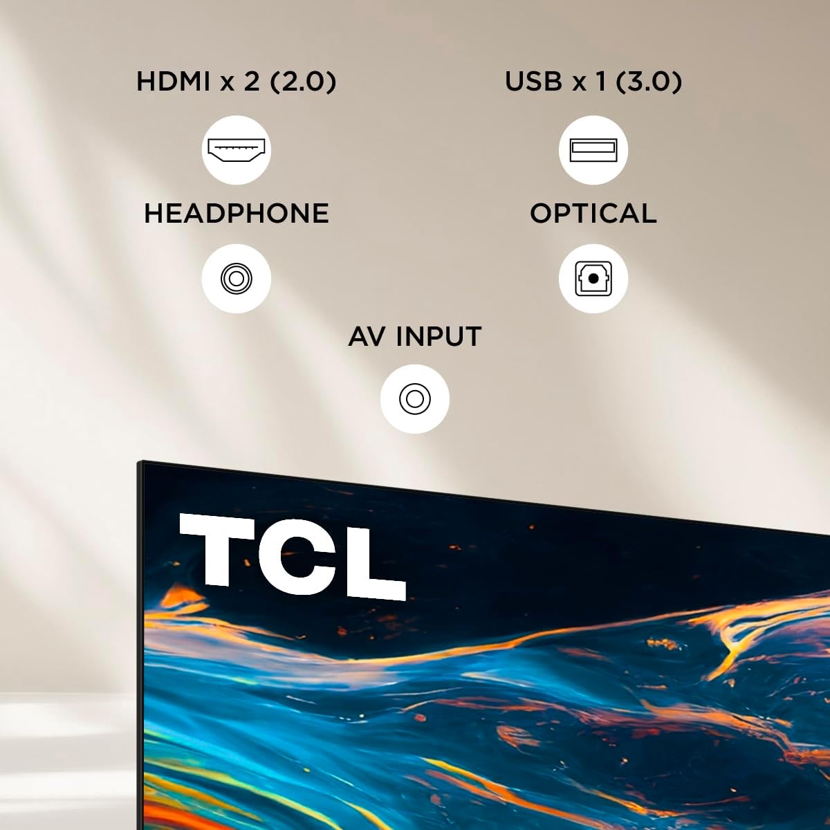 TCL Smart TV Pantalla 55" 55Q650G Google TV QLED Compatible con Alexa