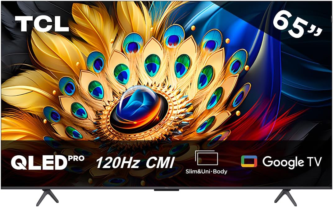 TCL Smart TV Pantalla 55" 55Q650G Google TV QLED Compatible con Alexa
