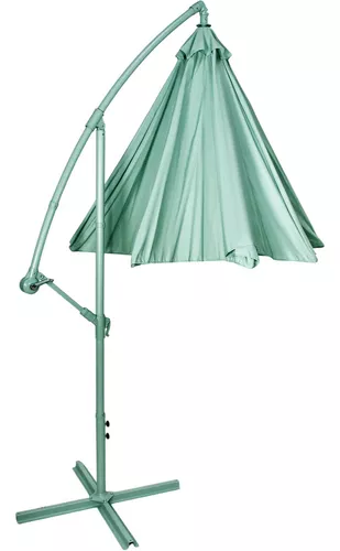 Sombrilla Moderna 2.9 M Jardin Exterior Playa Terraza Color Negro Lisa Jardimex