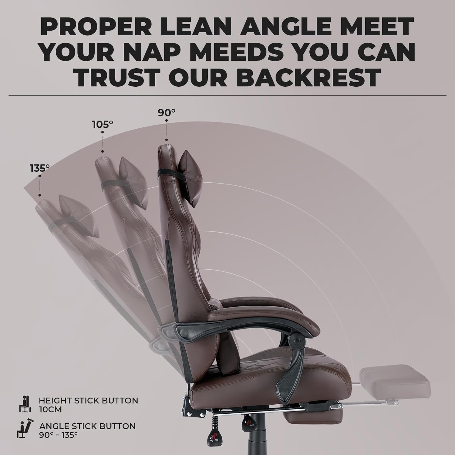 【Compra uno y llévate otro gratis】Silla para juegos con reposapiés y soporte lumbar de masaje