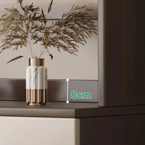 Armario De Cocina Compacto Con Gabinete Y Mostrador 80cm Color Marrón