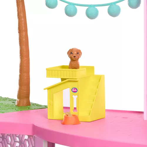 Casa de Muñecas Barbie Nueva Casa de los Sueños HMX10 color rosa con 3 pisos y más de 75 accesorios