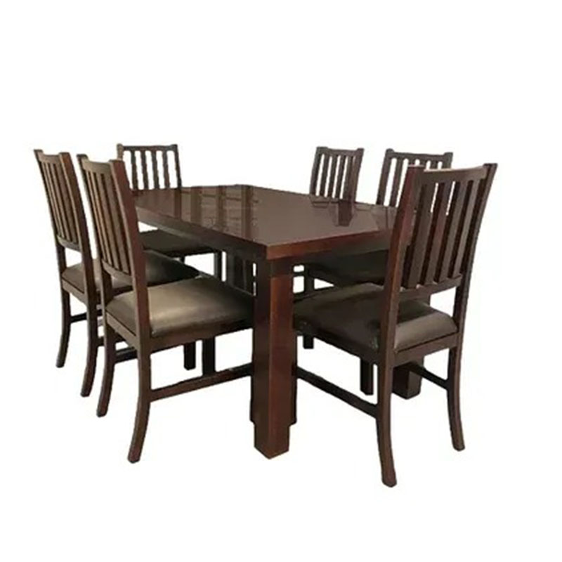 Comedor Bunbury 6 Sillas - Nogal