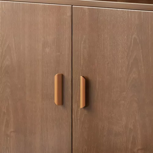 Armario De Cocina Compacto Con Gabinete Y Mostrador 80cm Color Marrón