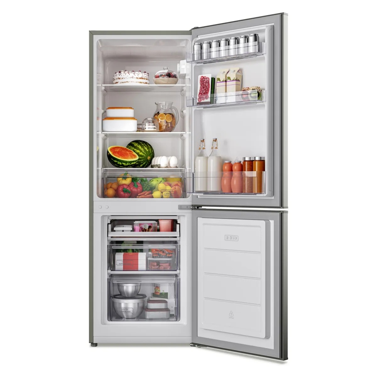 Refrigerador Bottom Freezer 166Lts MED165S Mademsa