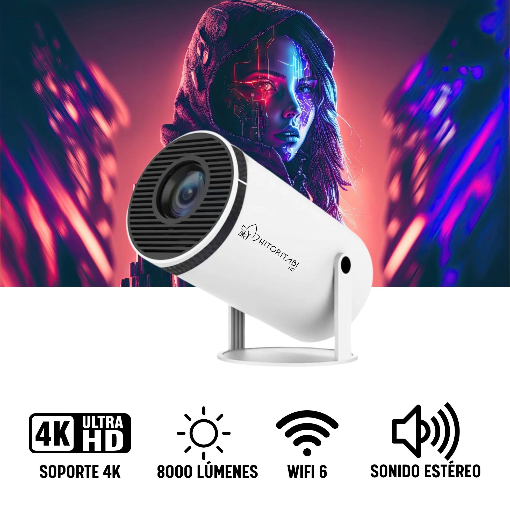 Proyector HitoritabiTM HD 4K