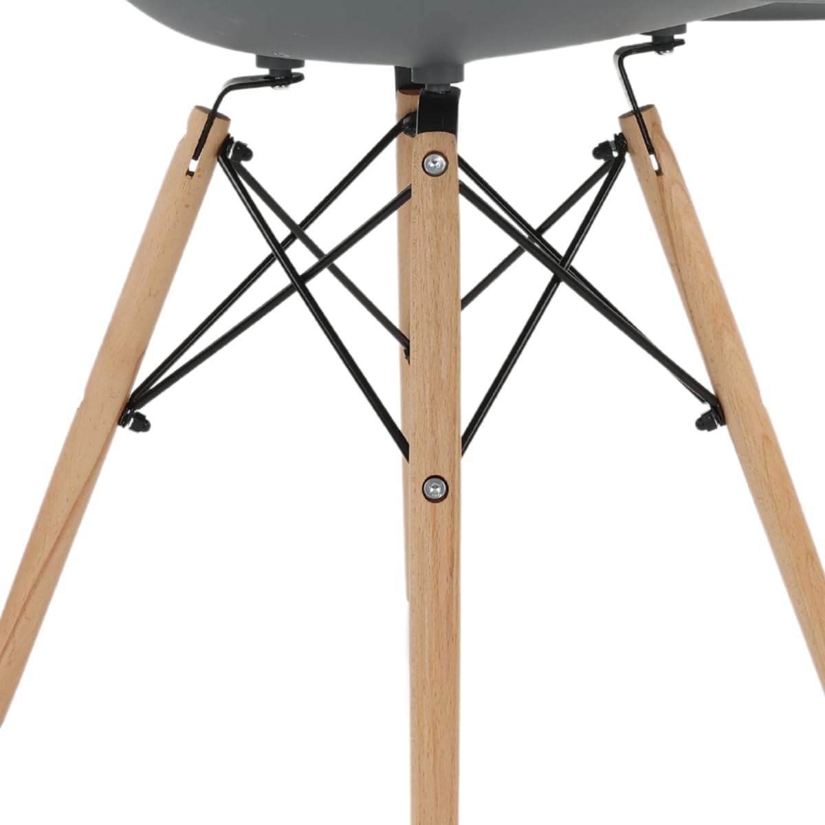 GAON. 4 Sillas Eames Modernas Minimalistas |Ergonómicas Ideales para Comedor Restaurantes y Cocinas (Negro.)