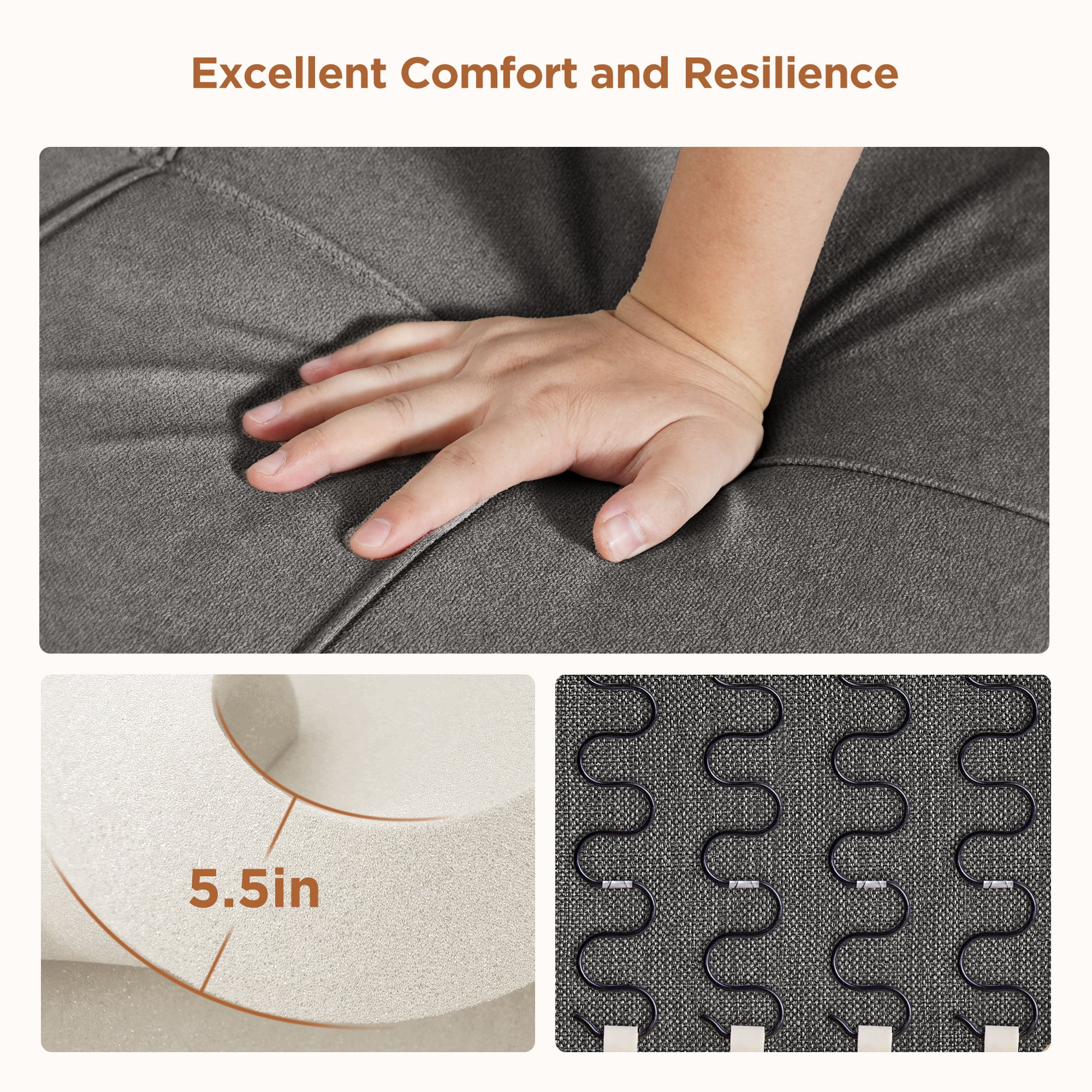 Sofá Cama Silla 3 en 1, Silla Convertible Cama Individual-taza