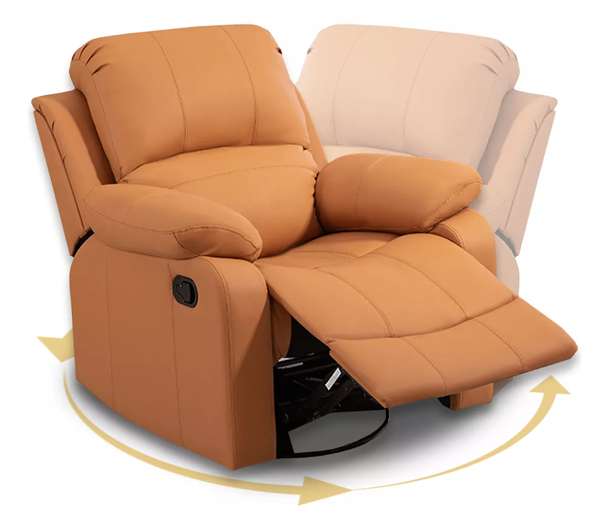 Sillón Sofá Mecedor Giratorio Reclinable Reposapiés