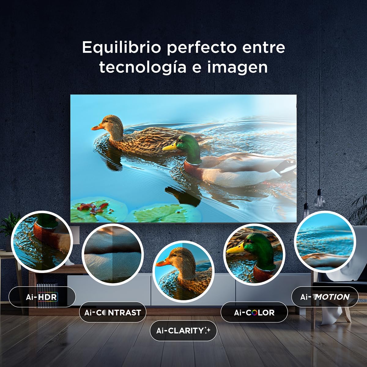 TCL Smart TV Pantalla 55" 55Q650G Google TV QLED Compatible con Alexa