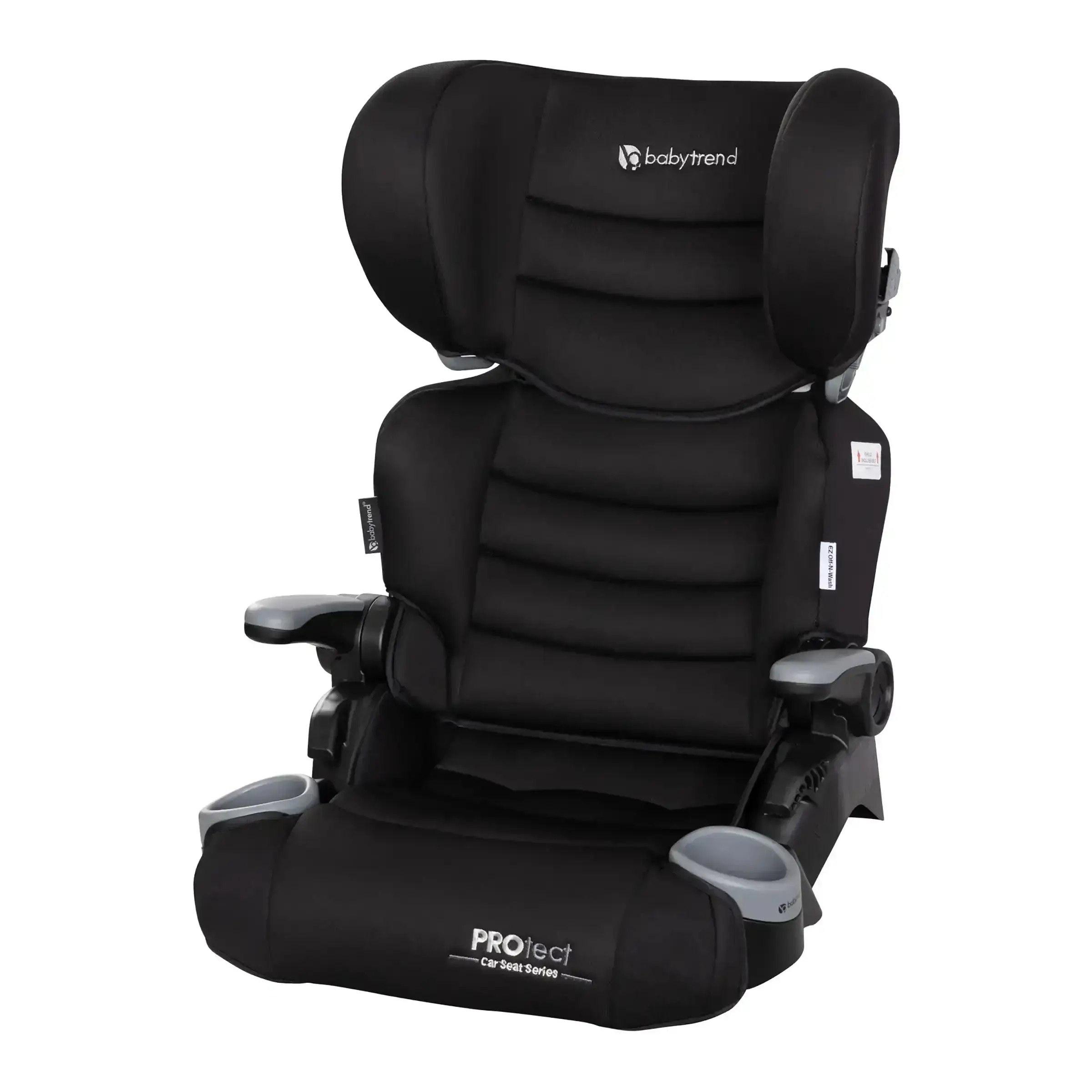 Asiento elevador plegable 2 en 1 y ligero para bebés, con protección contra impactos laterales y cómodos reposabrazos.