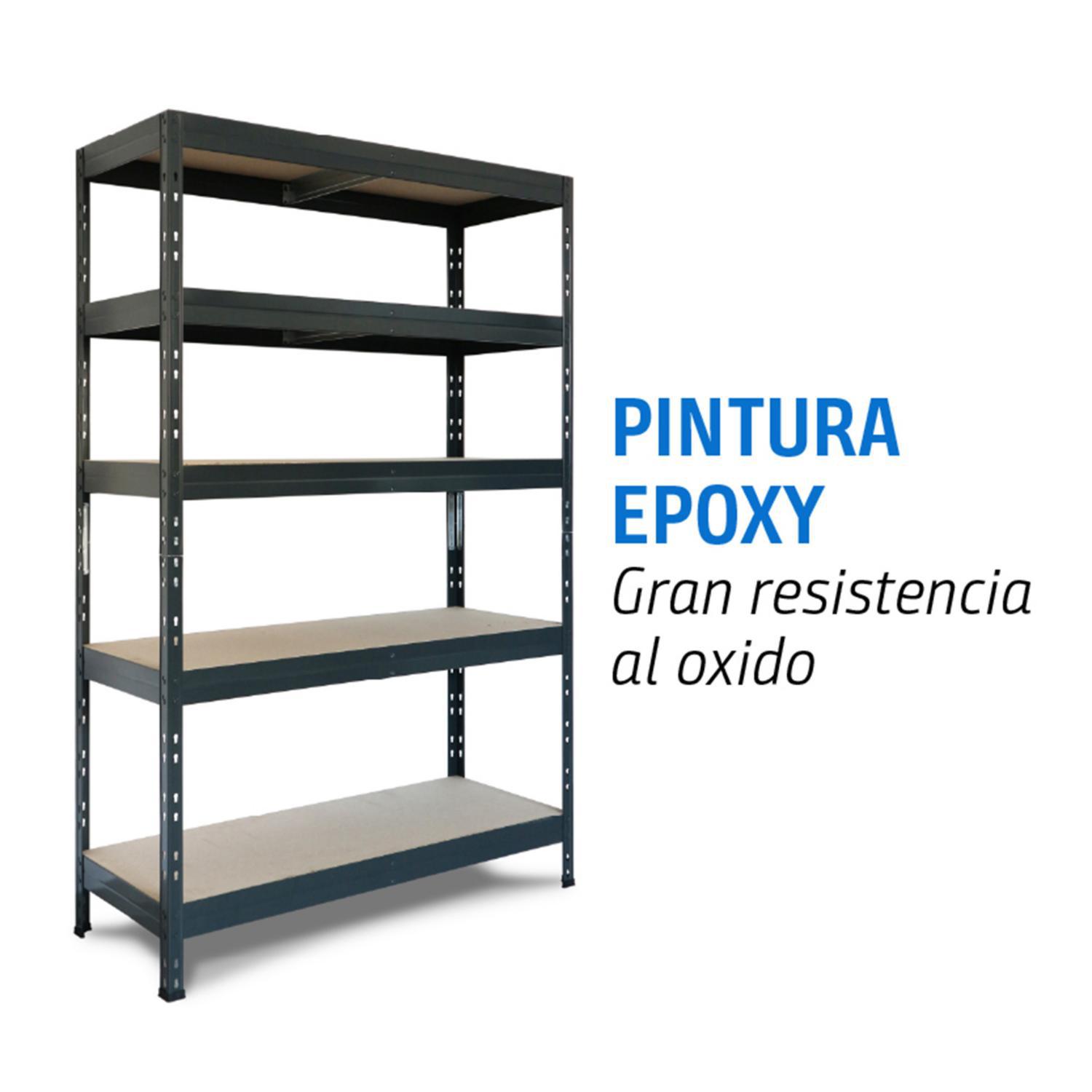 Estante Rivet 5 Nivel(es) 90x176x40 cm Gris