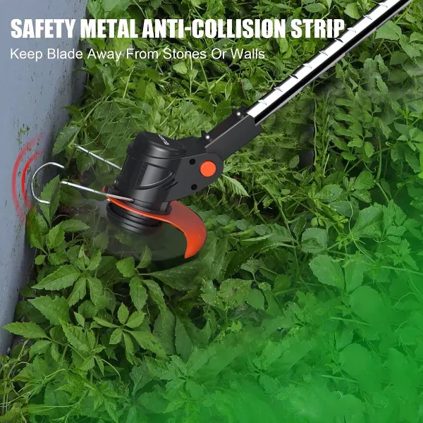 Cordless String Weed Tiller Cultivator, Trimmer & Edger with Battery and Charger