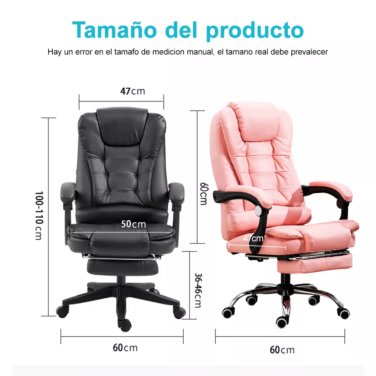 Silla De Escritorio Ergonómica HM26 Negra
