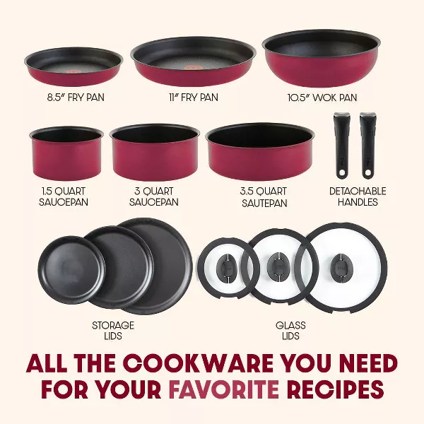 Juego de utensilios de cocina antiadherentes Ingenio Expertise de 14 piezas