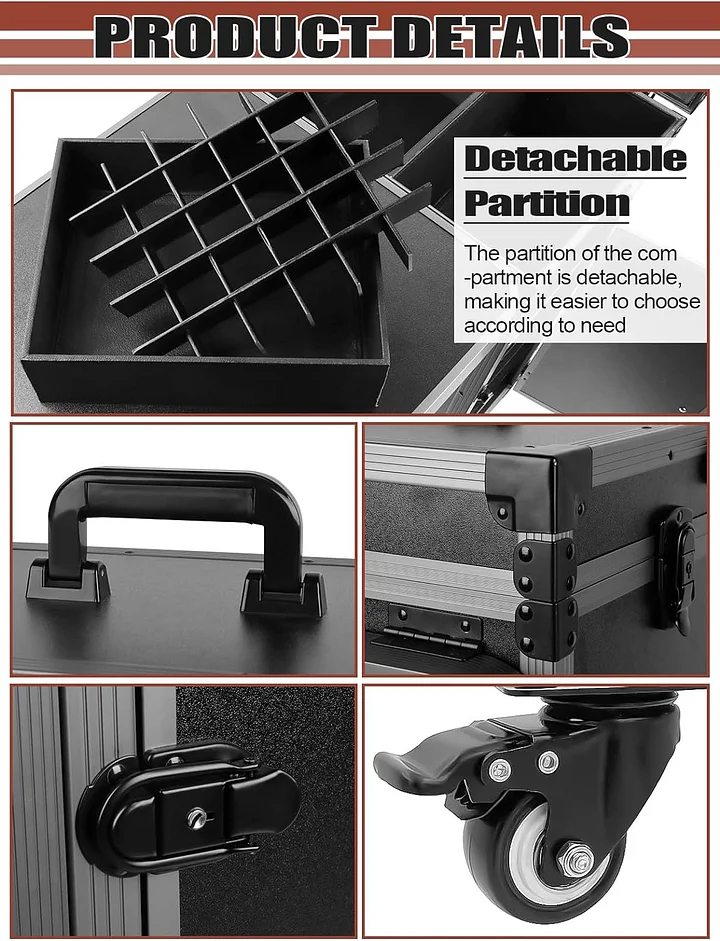 Mesa de manicura enrollable para tren de maquillaje con computadora de uñas plegable, estación de trabajo de maquillaje