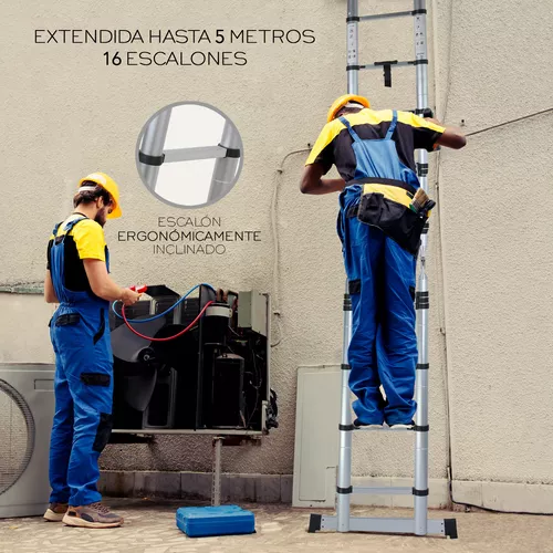 Escalera Telescopica De 5 Metros Tipo Tijera