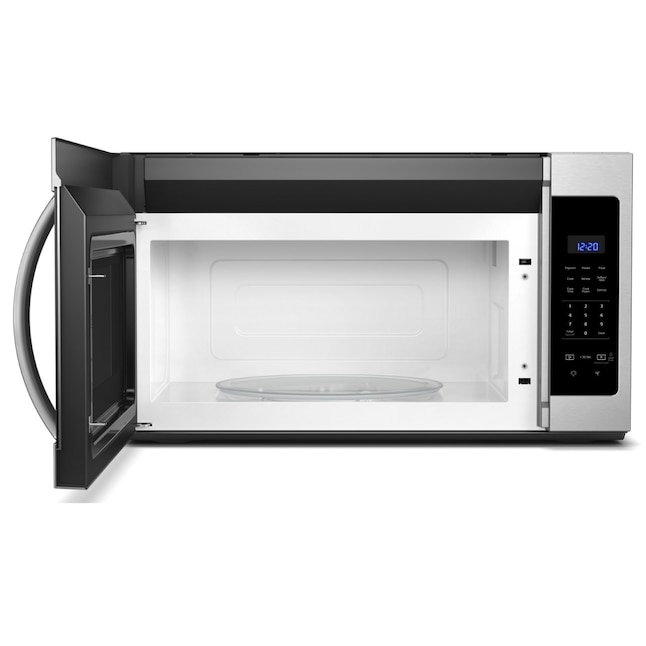 Ventilador de 2 velocidades, 1.7 pies cúbicos, 1000 vatios, 29.94 pulgadas, microondas para colocar sobre la cocina (acero inoxidable resistente a huellas dactilares)