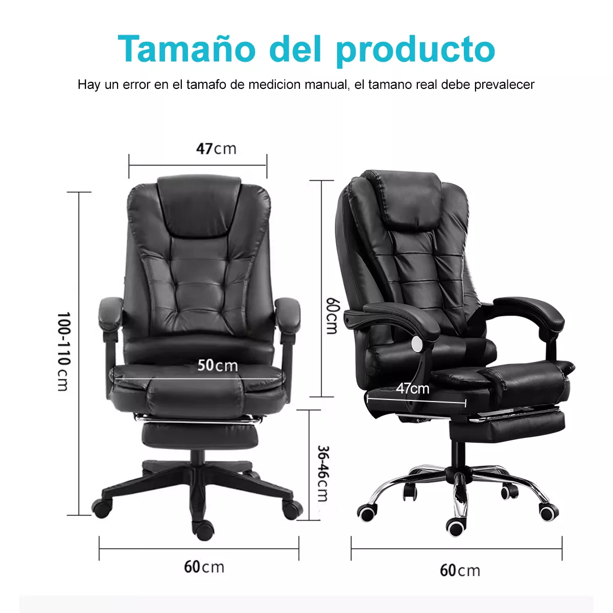 Silla De Escritorio Ergonómica HM26 Negra