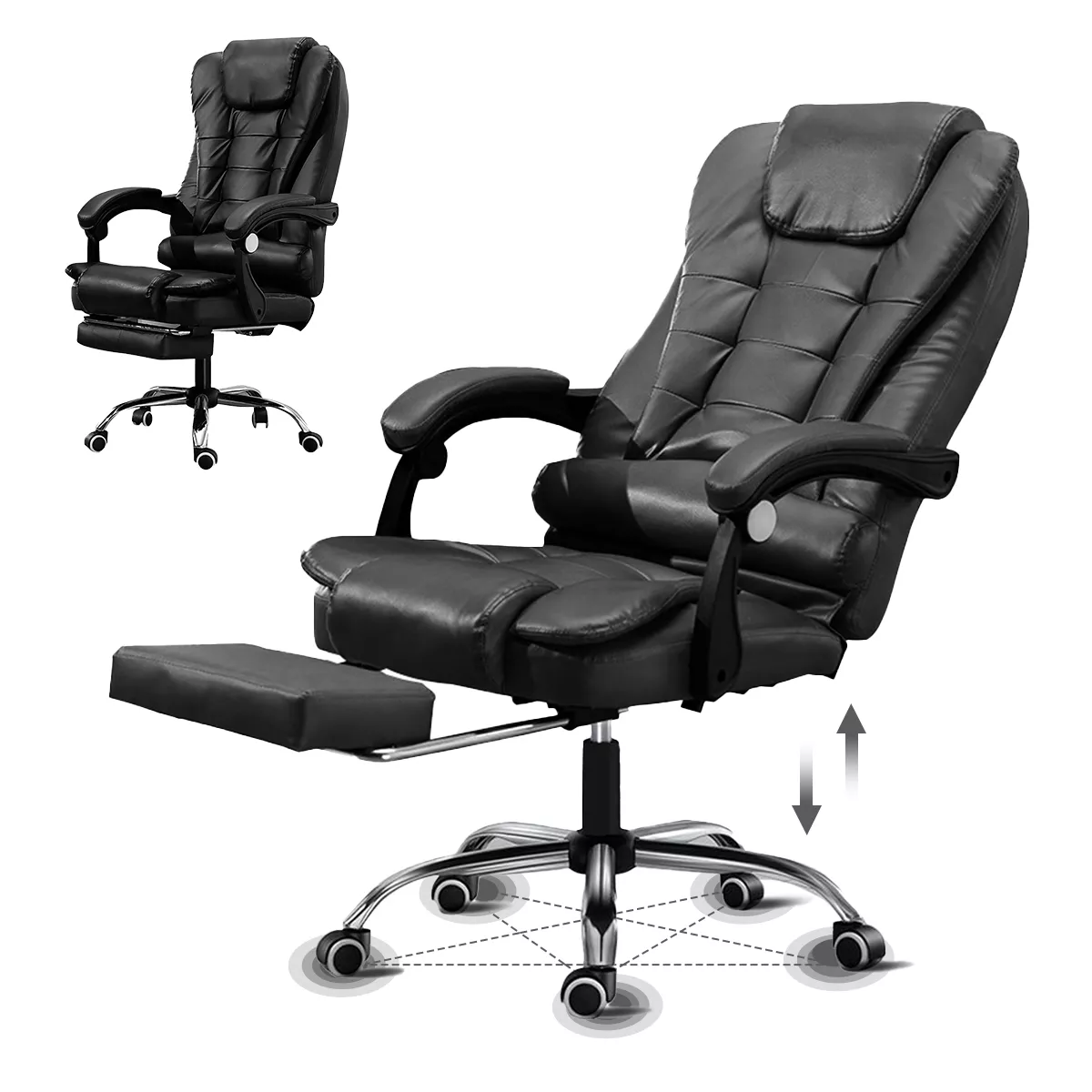 Silla De Escritorio Ergonómica HM26 Negra