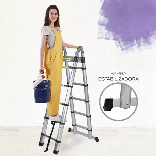 Escalera Telescopica De 5 Metros Tipo Tijera