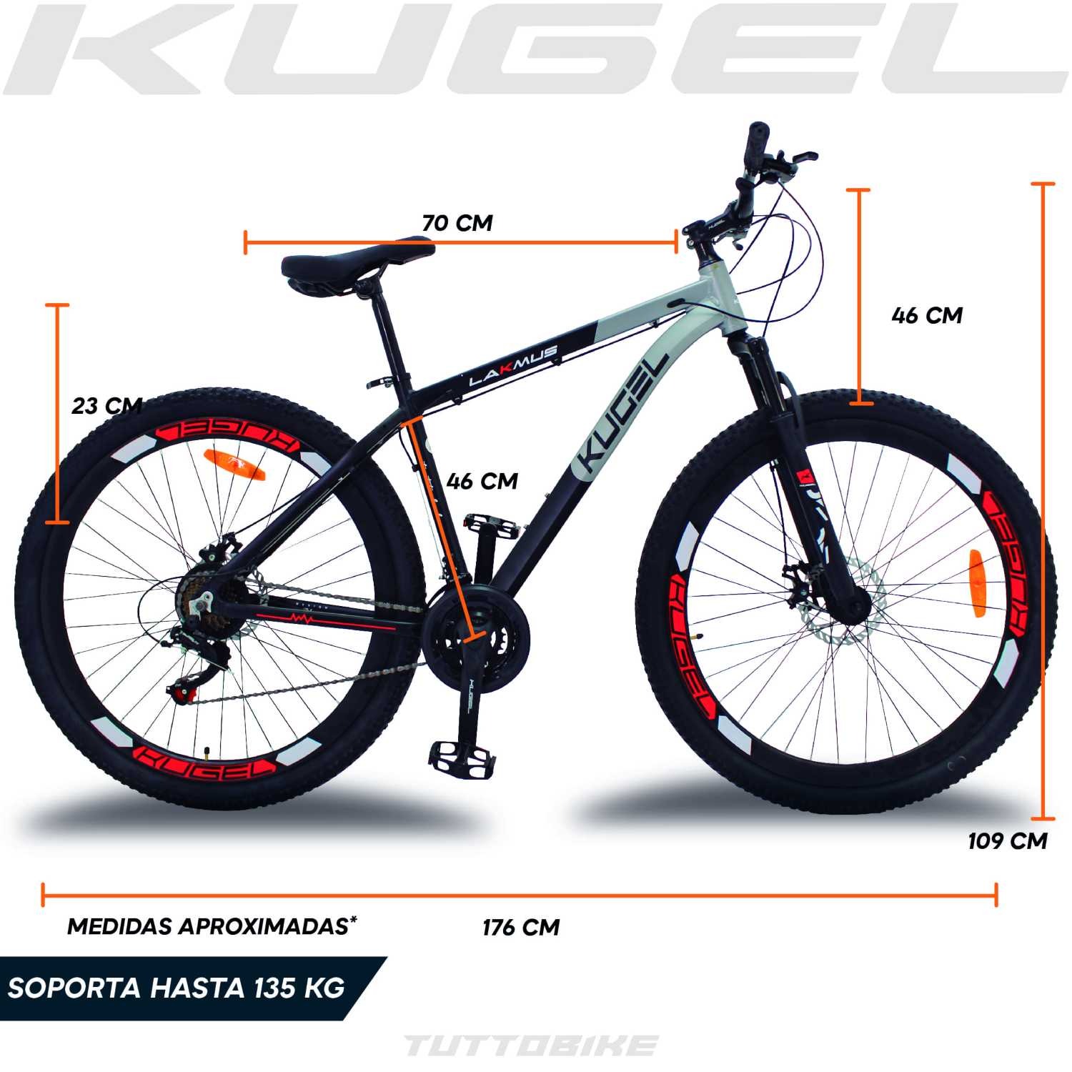 Bicicleta de Montaña Kugel Lakmus, Rodada 29, con 21 Velocidades
