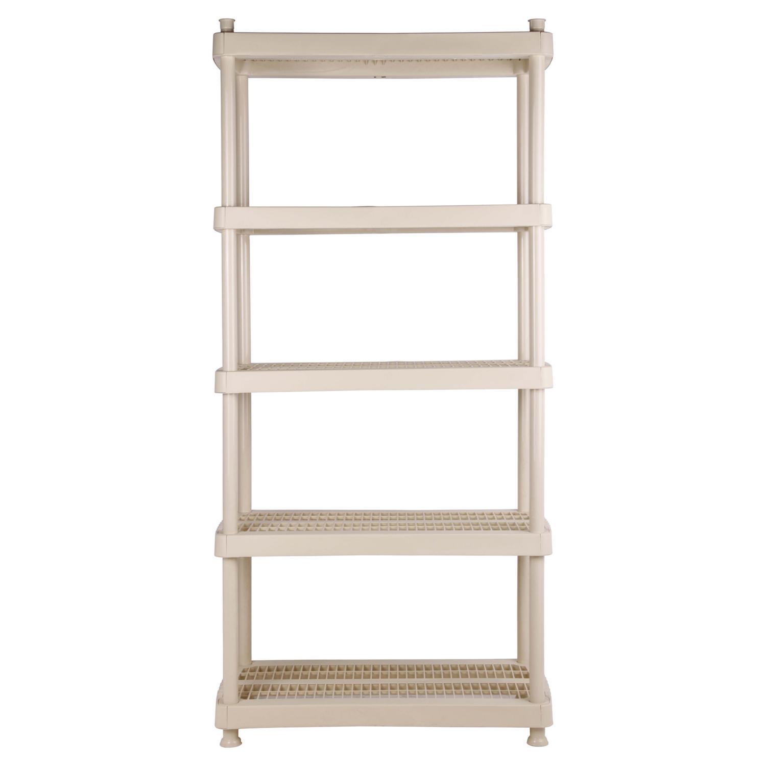 Estante 91x48x186 cm 5 repisas plástico