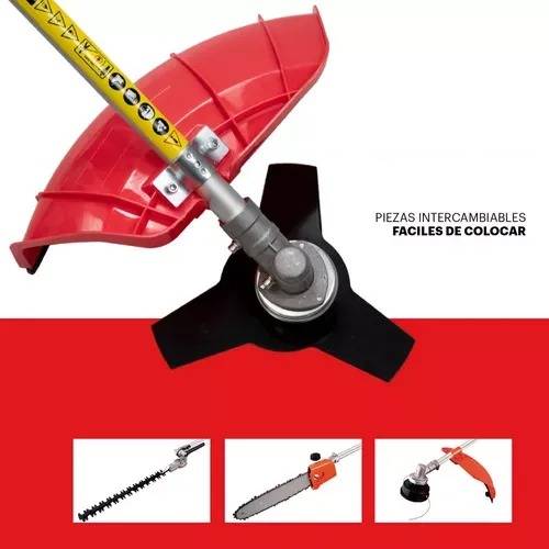 Desbrozadora Multifuncional 4 En 1 Con Extensiones 52cc