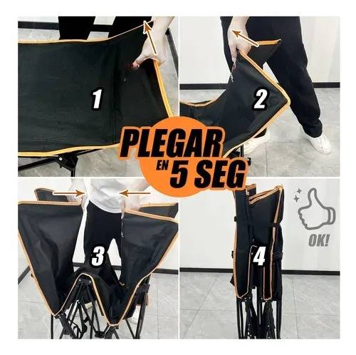 Catre Plegable Acampar Portátil Campismo Con Colchón