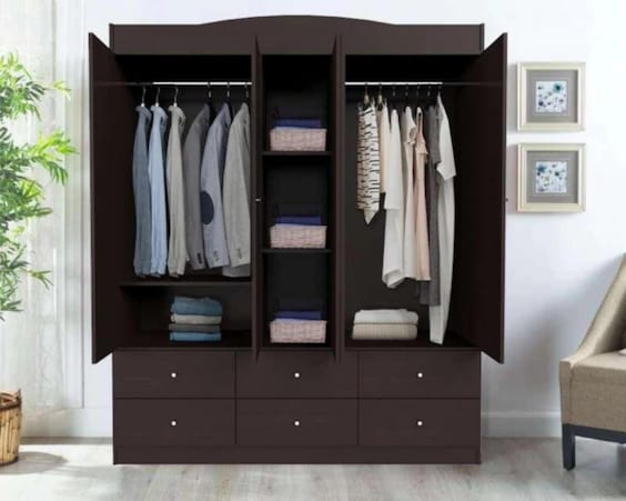 Ropero Mobi Valencia Chocolate 150 cm