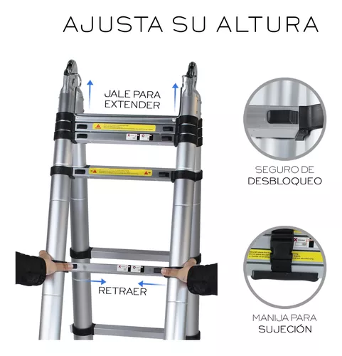Escalera Telescopica De 5 Metros Tipo Tijera