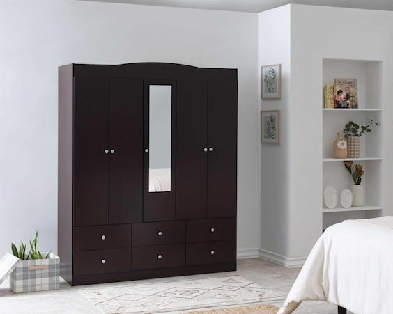 Ropero Mobi Valencia Chocolate 150 cm