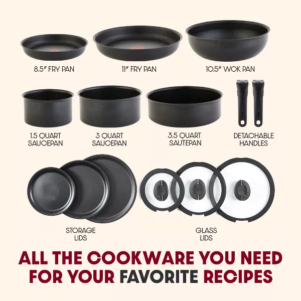 Juego de utensilios de cocina antiadherentes Ingenio Expertise de 14 piezas