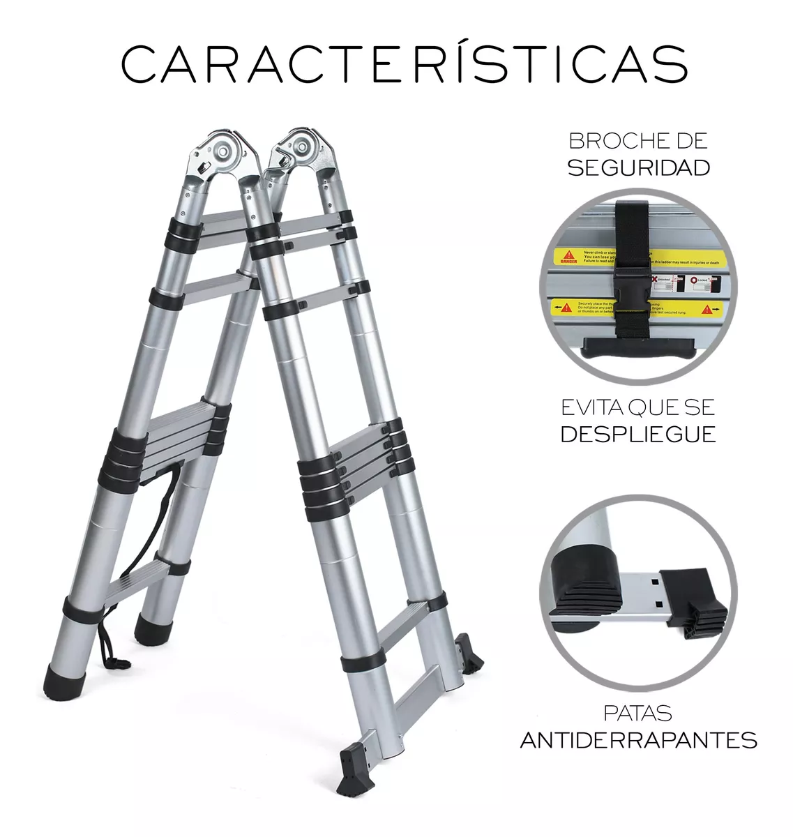 Escalera Telescopica De 5 Metros Tipo Tijera