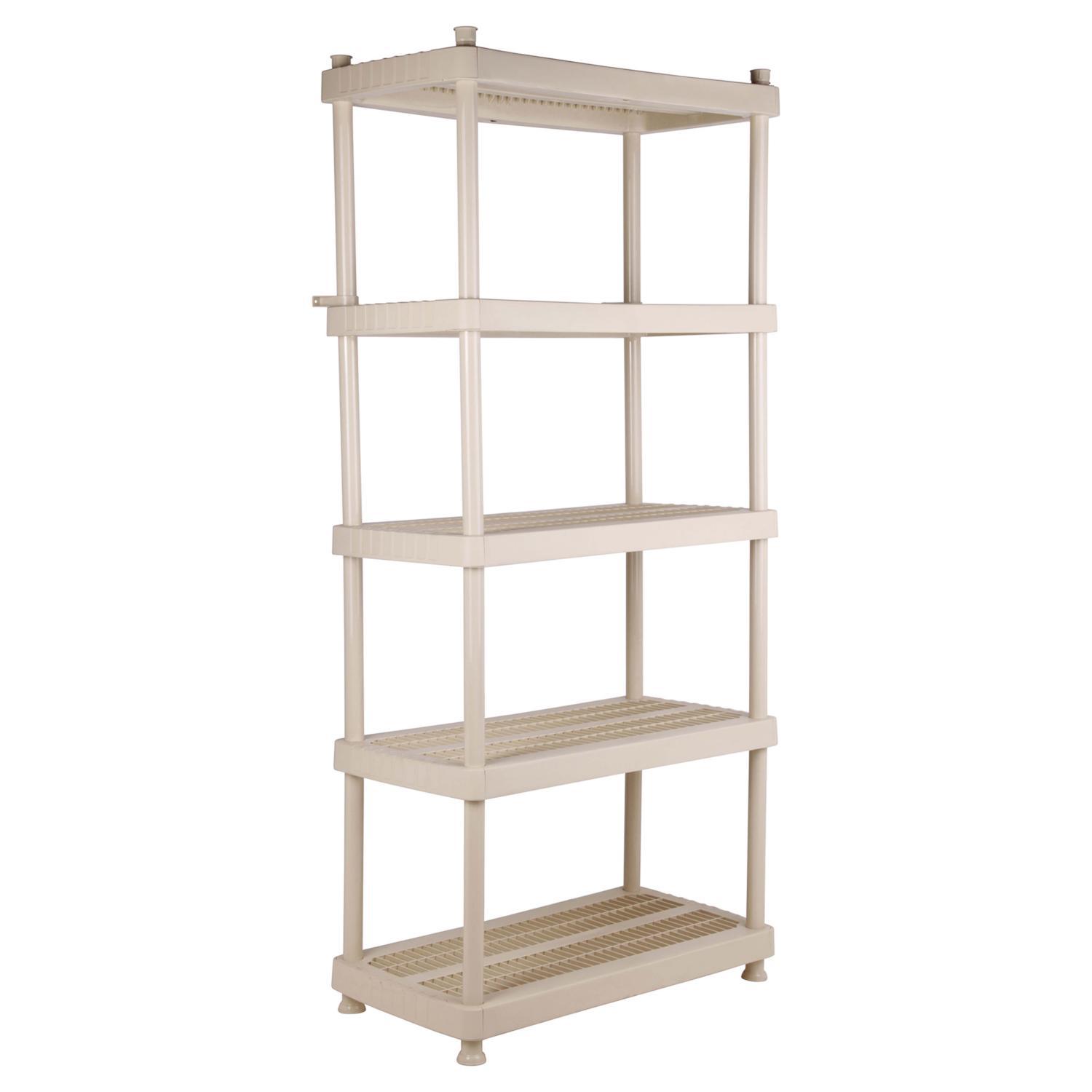 Estante 91x48x186 cm 5 repisas plástico
