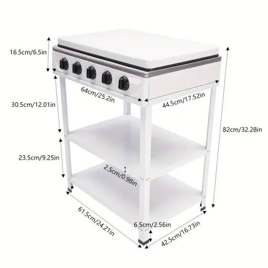 1 Pieza Estufa de Camping al Aire Libre con Estufa de 5 Quemadores, Estufa Portátil para Saltear, Cocinar Pasta, Cocinar Sopa, Etc., Adecuada para Acampar, Pescar, Viajes en RV y Otras Actividades al Aire Libre. (Manguera no incluida)