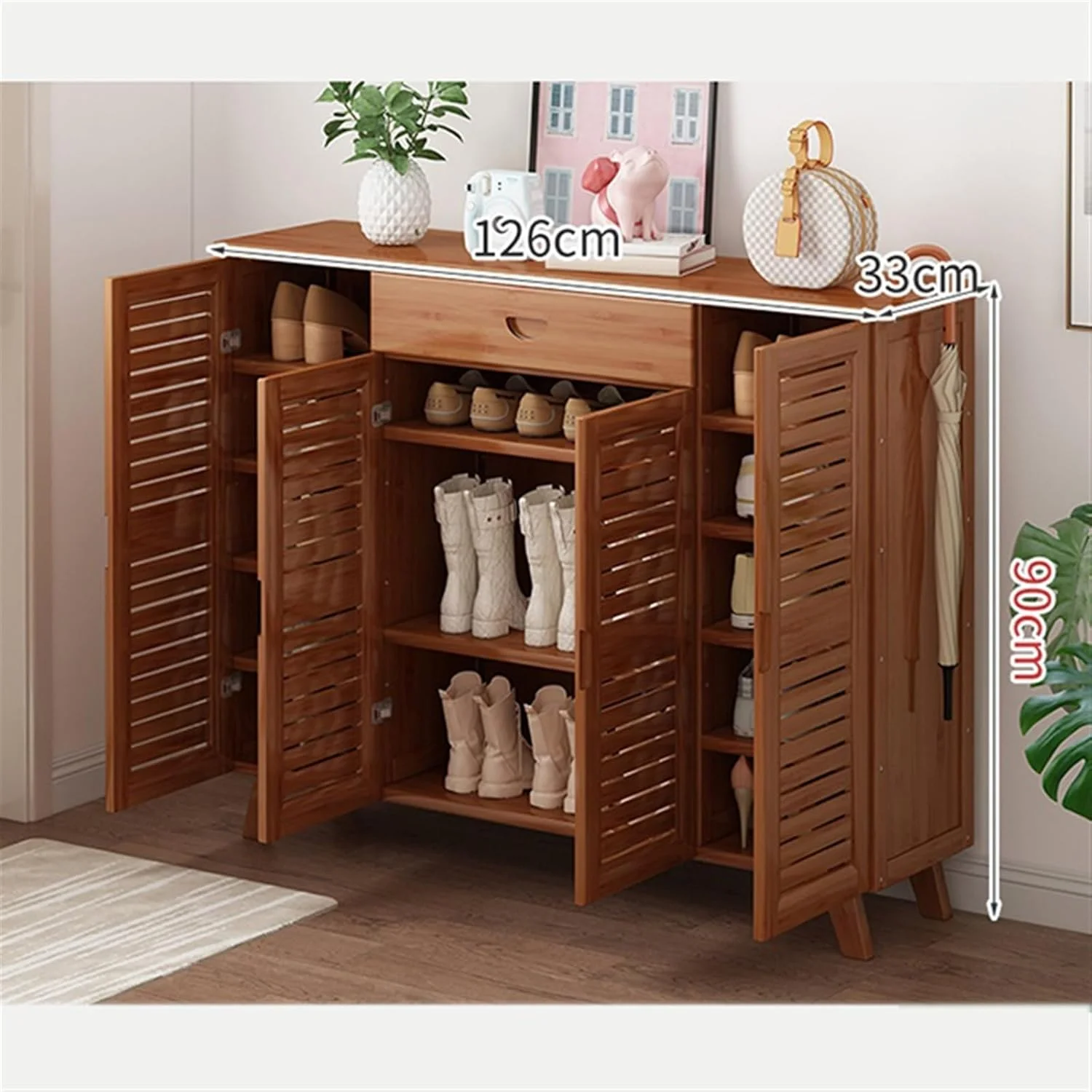 Zapatero Organizador Zapatero para Entrada a la Casa Zapatero Simple de Gran Capacidad Almacenamiento Económico Interior Atractivo Estante para Zapatos de Varias Capas