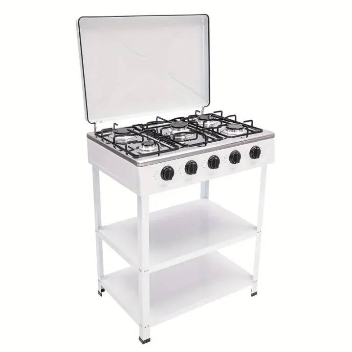 1 Pieza Estufa de Camping al Aire Libre con Estufa de 5 Quemadores, Estufa Portátil para Saltear, Cocinar Pasta, Cocinar Sopa, Etc., Adecuada para Acampar, Pescar, Viajes en RV y Otras Actividades al Aire Libre. (Manguera no incluida)