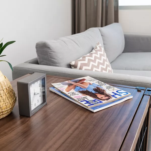 Parque para mascotas con jaula abierta para perros