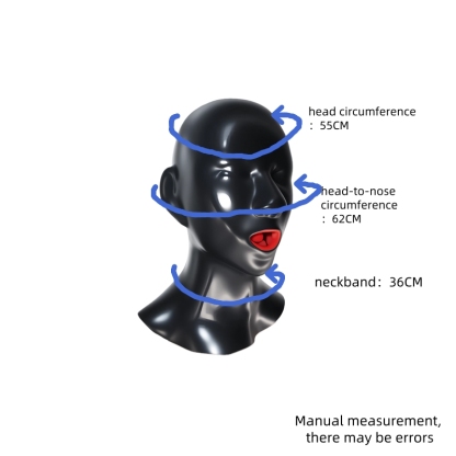 Latex Women's Headgear With Braces And Nasal Tubes