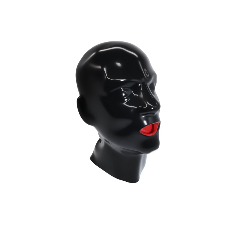 Latex Men's Headgear With Braces And Nasal Tubes