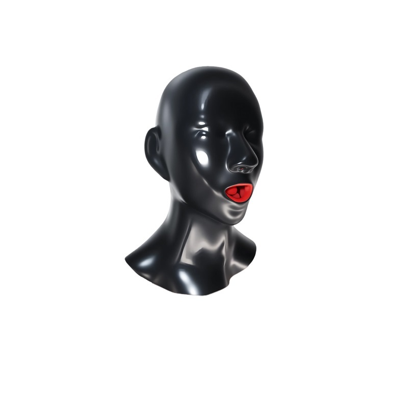 Latex Women's Headgear With Braces And Nasal Tubes